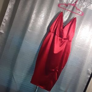 A red fashion nova dress